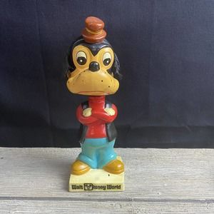 Goofy Bobblehead Walt Disney World Vintage Japan 70's Nodder WDW Price Sticker